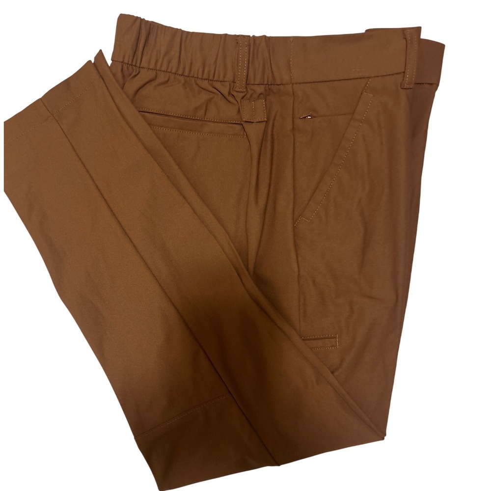 BCG Mens Golf Pants Brown Recycled Moisture Wicking UPF 50 Size Large NWT